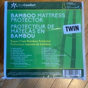 Bamboo Mattress Protector -Twin -NEW in packaging